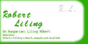 robert liling business card